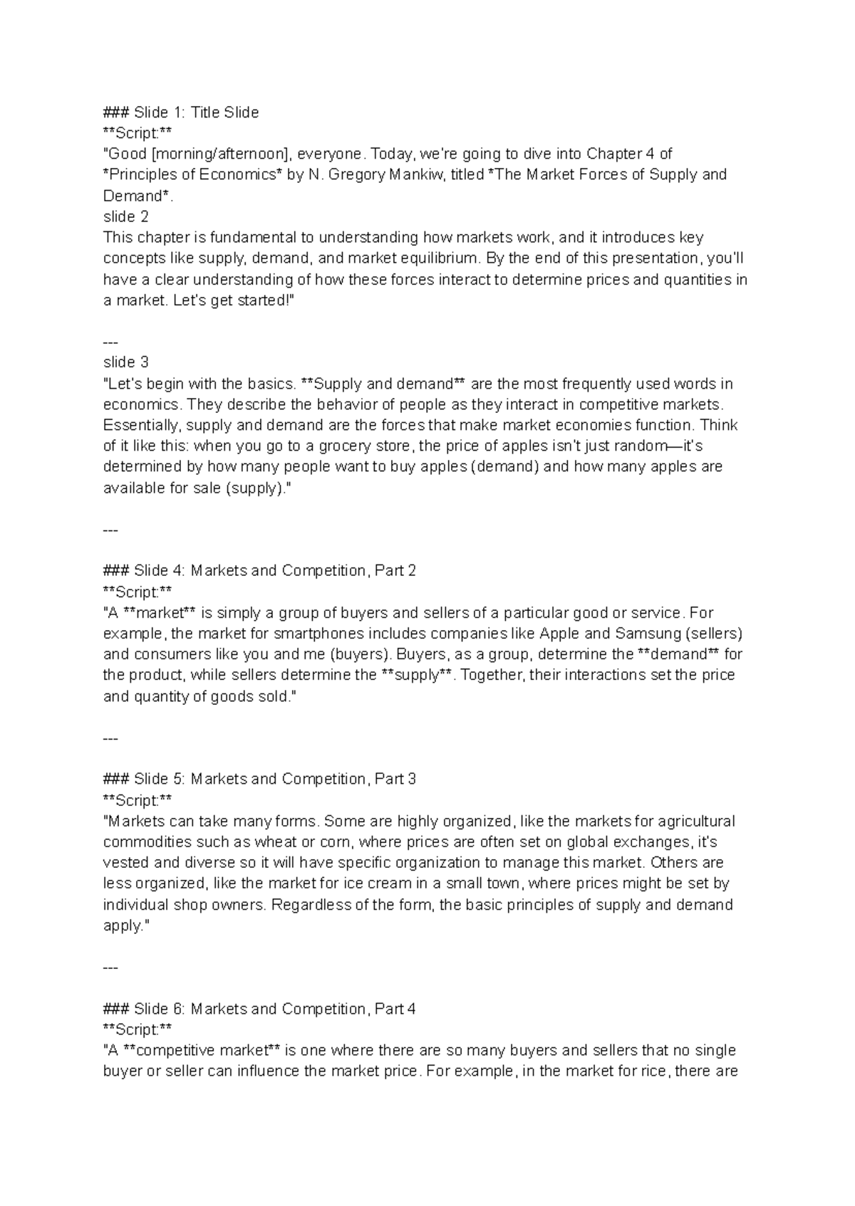 Chapter 7 PE - Key Economic Concepts from Lecture Slides - Studocu