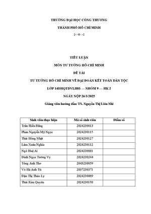 [Solved] Ti i hi ln th my ca ng Cng sn Vit Nam khng nh T tng H Ch Minh ...