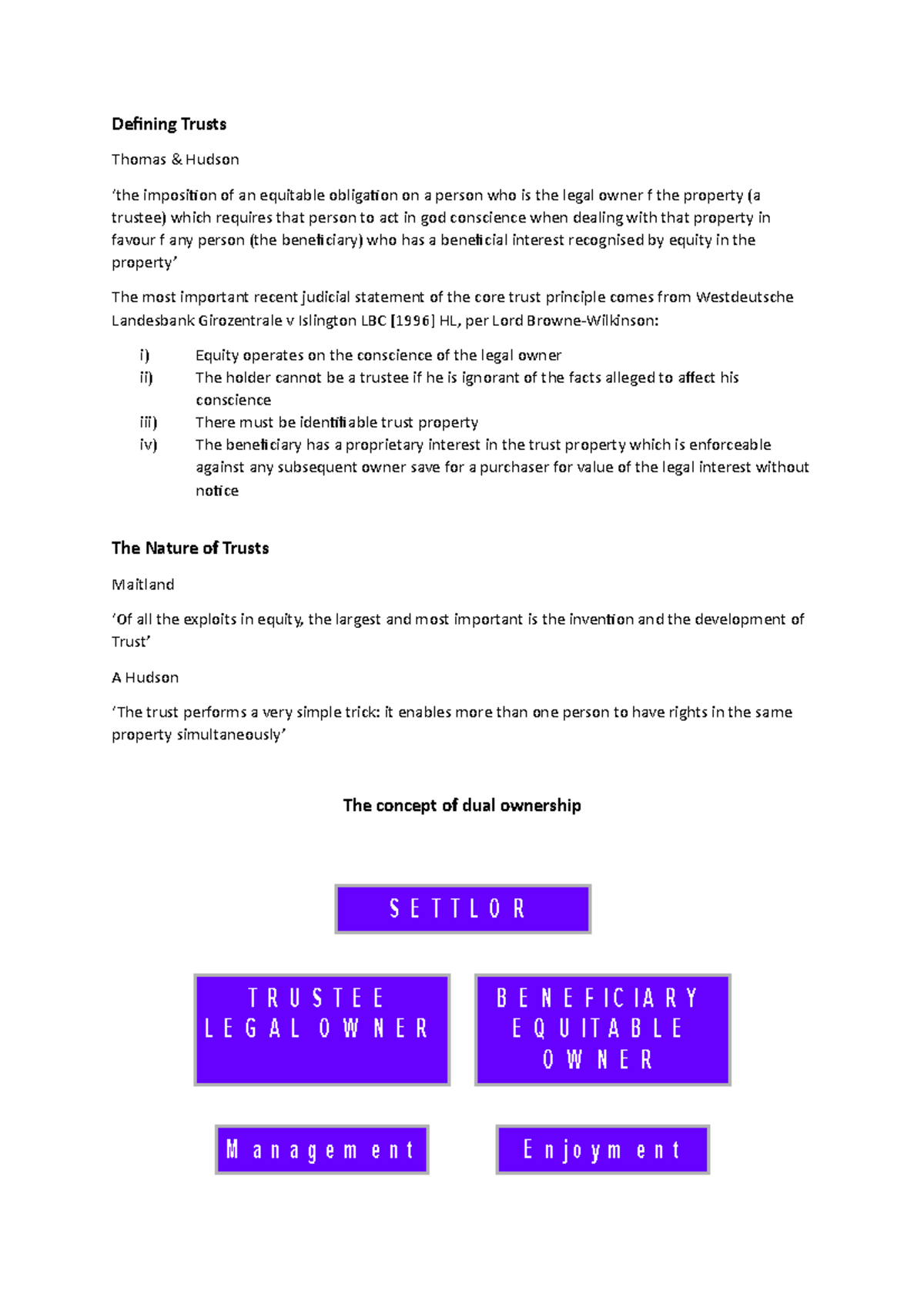 Introduction to Trusts: Concepts and Principles Explained - Studocu