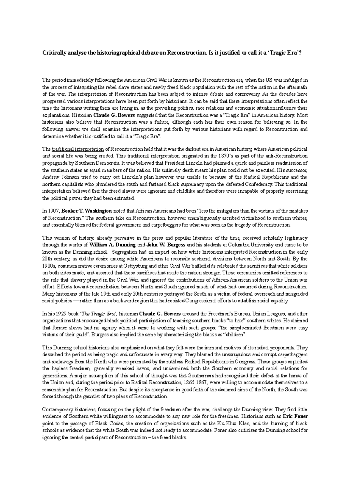 0318　ESSAYS ON THE HISTORY OF BLACKS IN African American History Essay.pdf - African American
