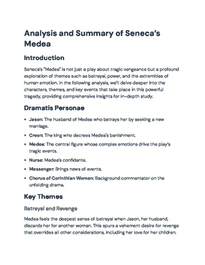 Seneca's Medea: Themes of Betrayal and Vengeance in Tragedy Analysis ...