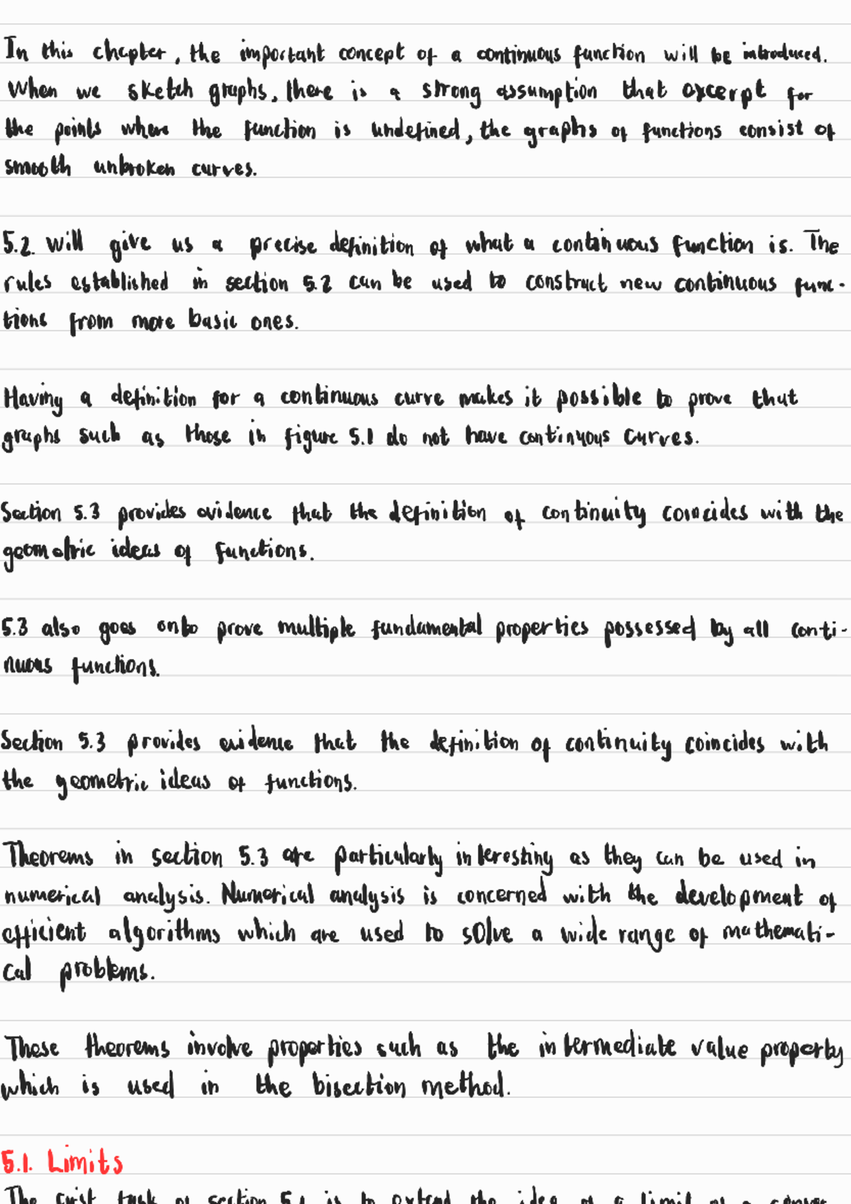 Chapter 5 (Continuous Functions) 250118 090906 - In this chapter, the ...