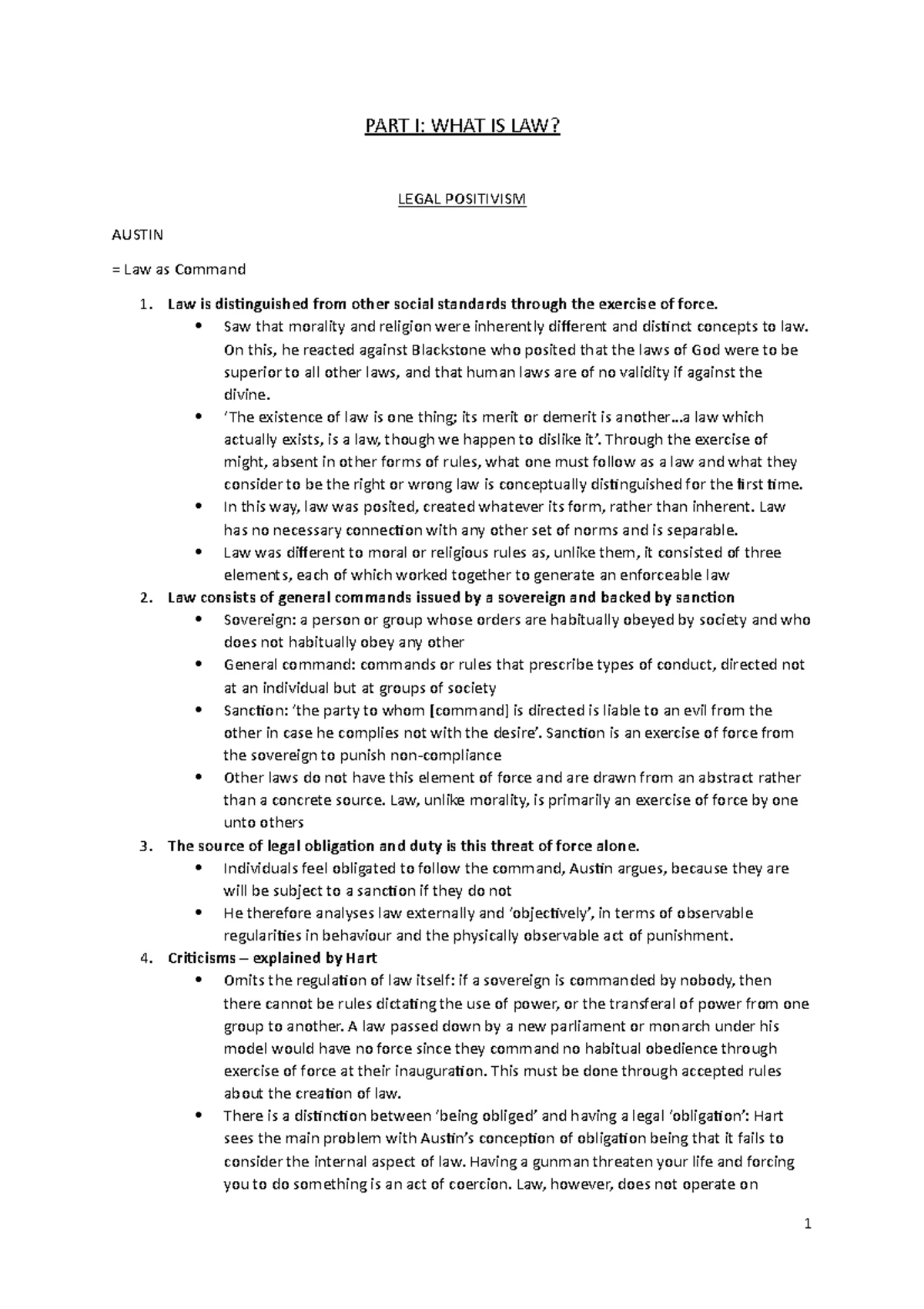 Legal Theory EXAM Notes: Hart, Dworkin, and Judicial Interpretation ...