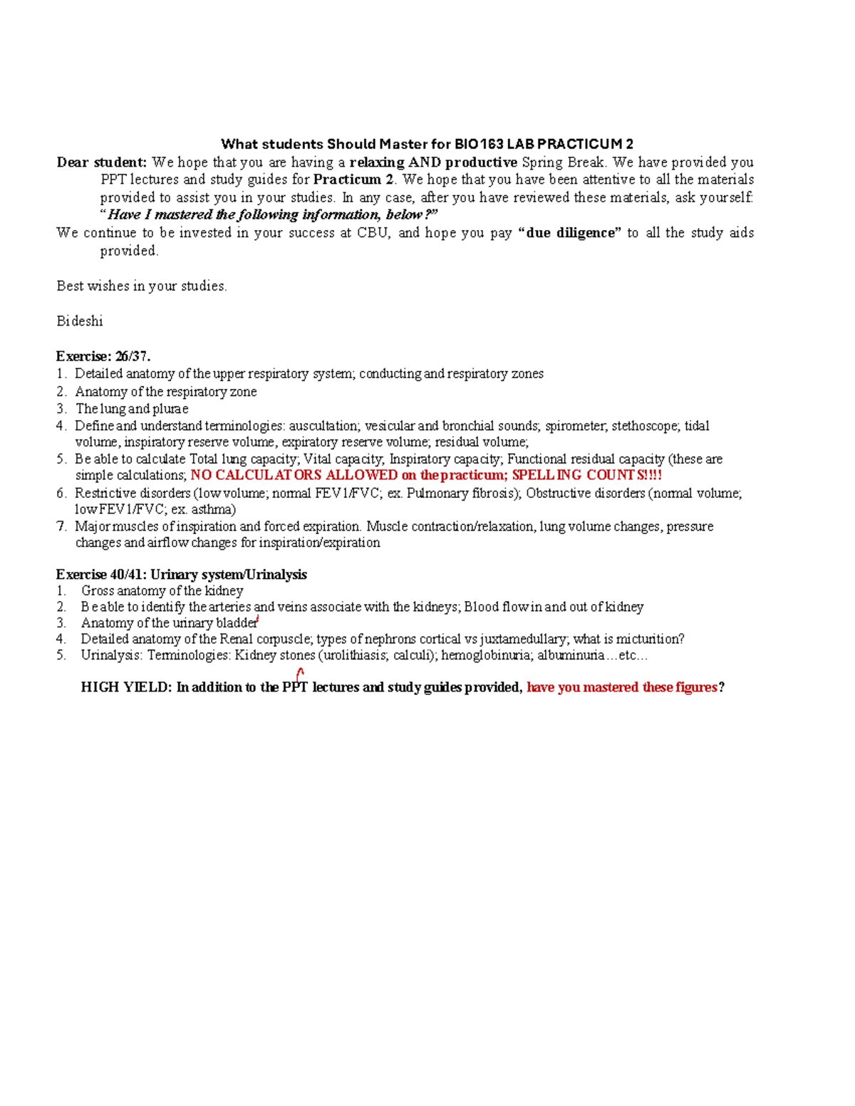 BIO163 Lab Practicum 2 Study Guide - Studocu