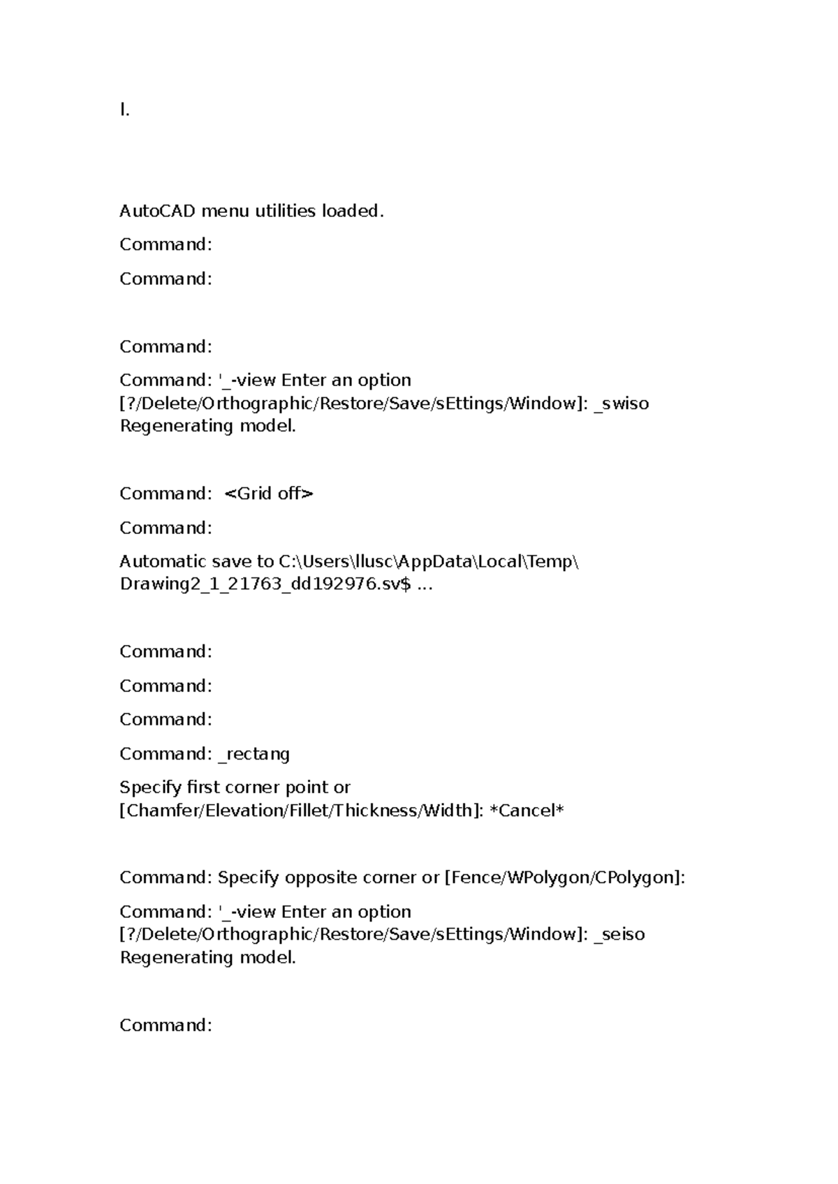 AutoCAD Commands & Techniques - Week 9 Review - Studocu