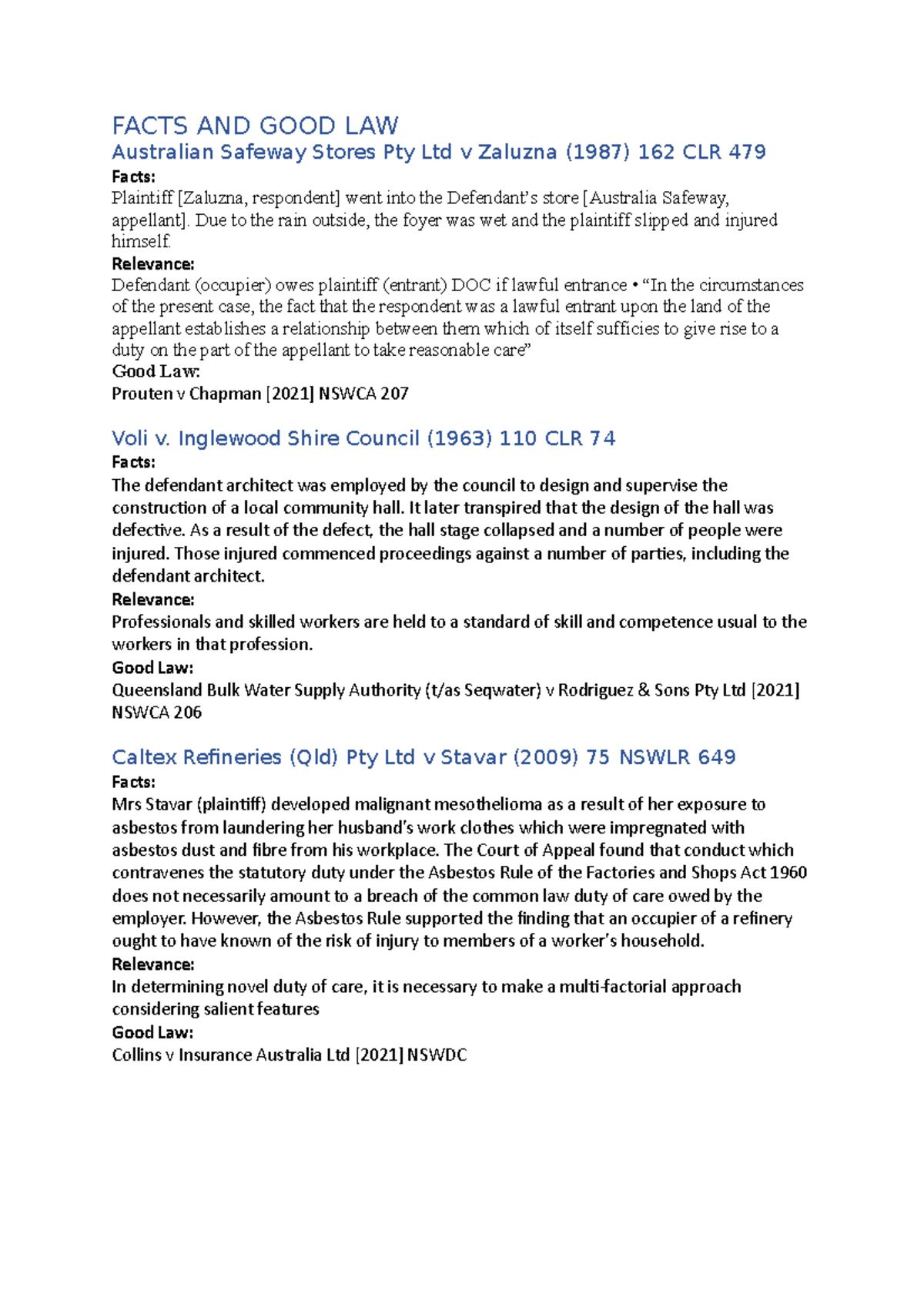 QF GOOD LAW sample moot - 076900 - Studocu