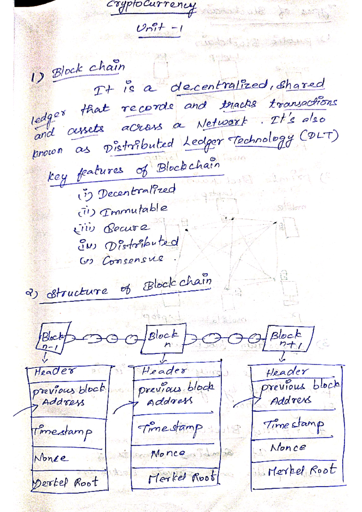Crypto 101: Unit 1 - Blockchain Overview and Key Concepts - Studocu