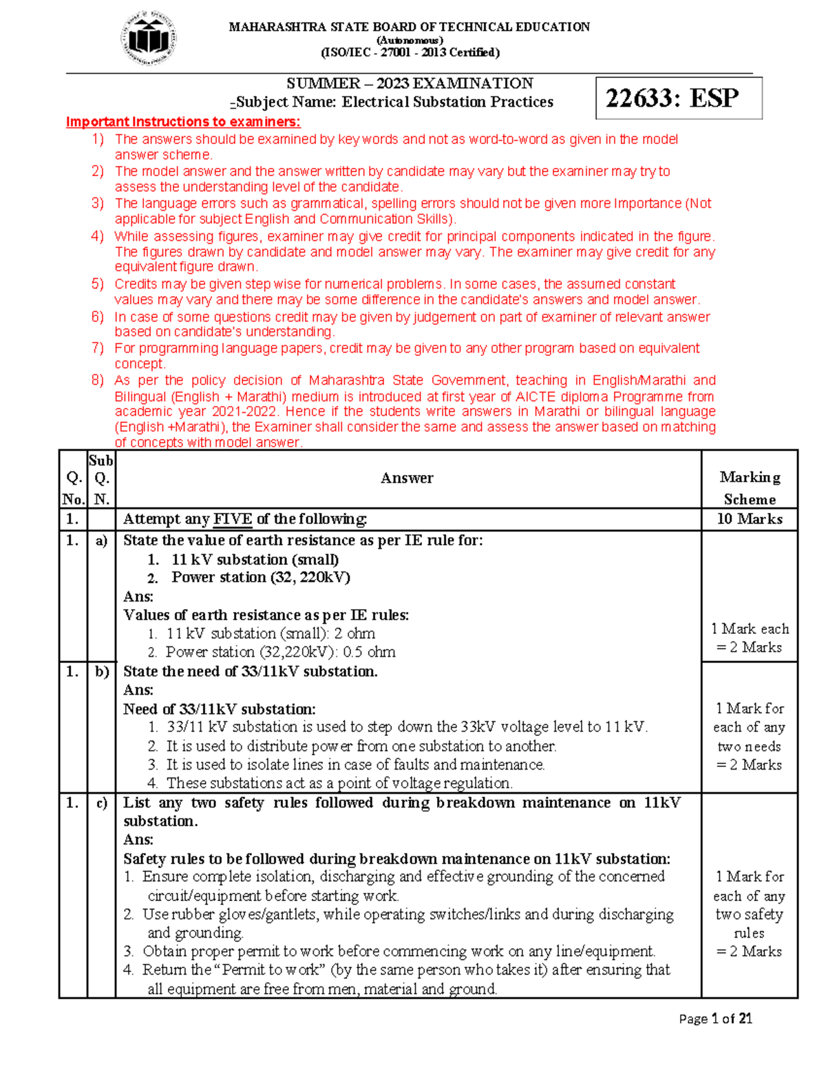 22633 summer 2023 - Diploma - (Autonomous) (ISO/IEC - 27001 - 2013 ...
