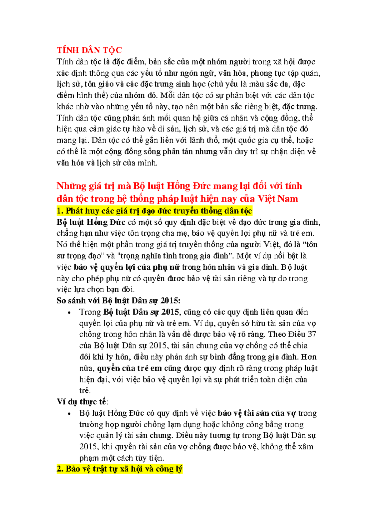 Những Giá Trị Của Bộ Luật Hồng Đức Đối Với Tính Dân Tộc Trong PLVN ...