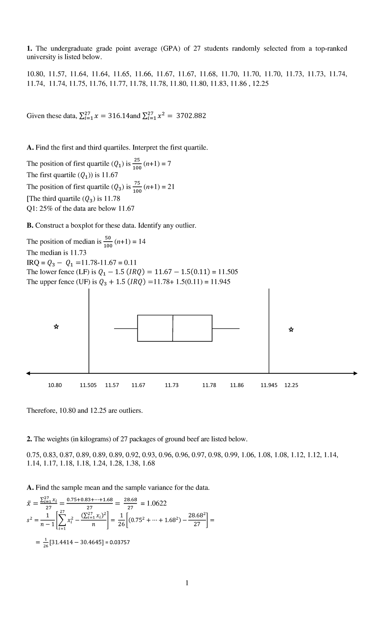 Test 1 Q&A Summary - February 2020 for Statistics 101 - Studocu