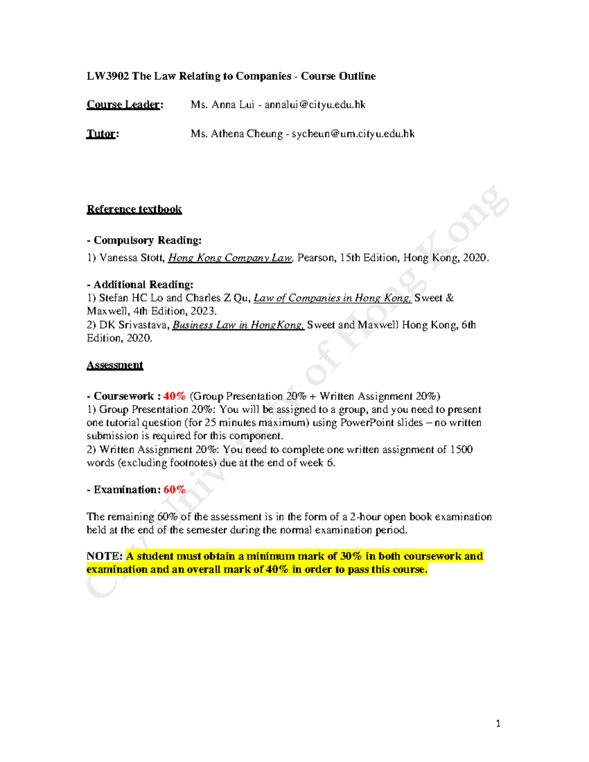 LW3902 - Lecture 10: Liquidation of Companies Explained - Studocu