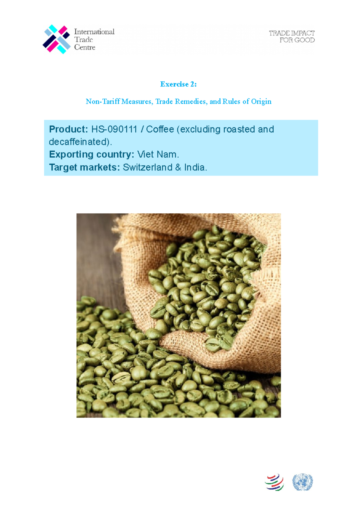 2. NTM Exercise - Exercise 2: Non-Tariff Measures, Trade Remedies, and ...