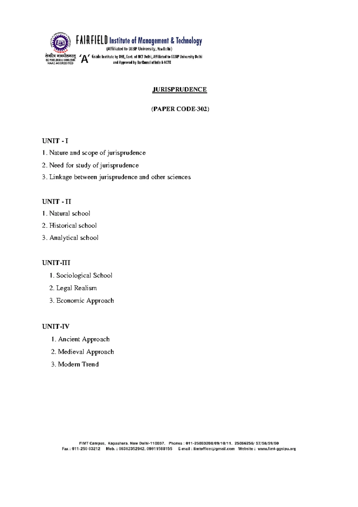 Jurisprudence-notes- Easy Notes LLB - BBA. VI SEMESTER LLB Paper Code ...