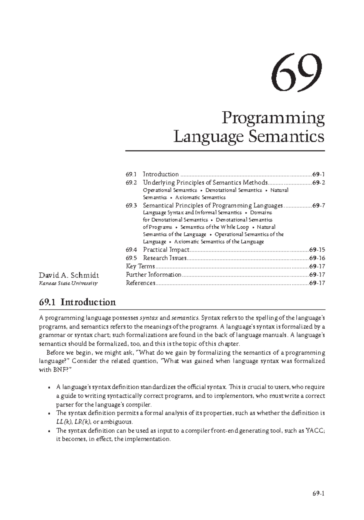 Computing handbook cse (49) - 69 - 69 Introduction A programming ...