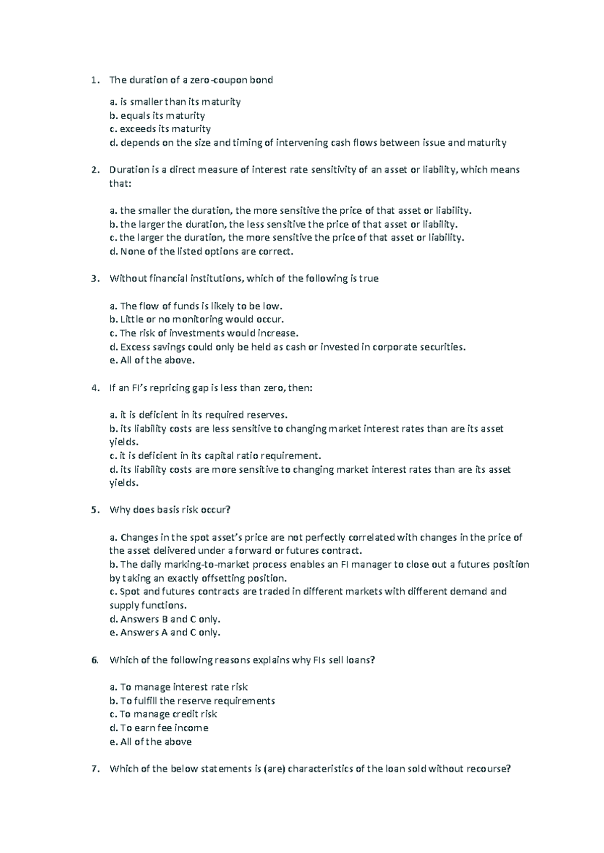 MST Practice Questions: Understanding Bond Duration & Financial ...