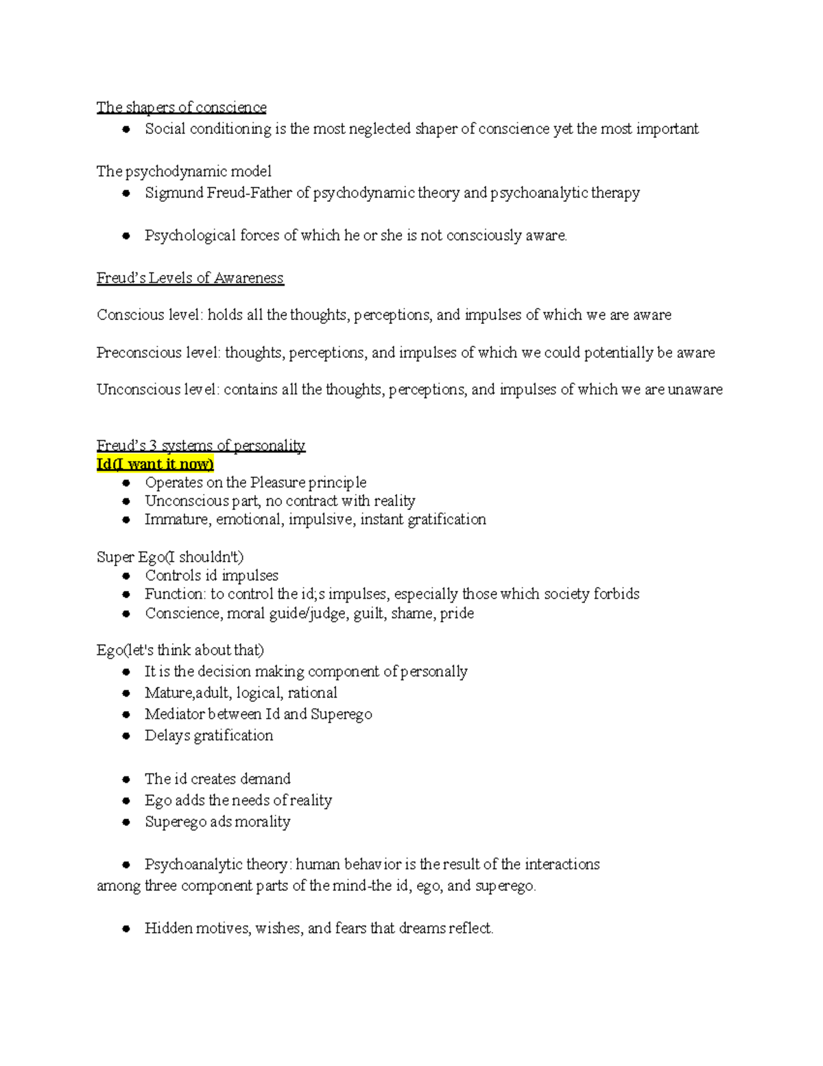 Final Exam Study Notes for Psych 101: Key Concepts & Theories - The ...