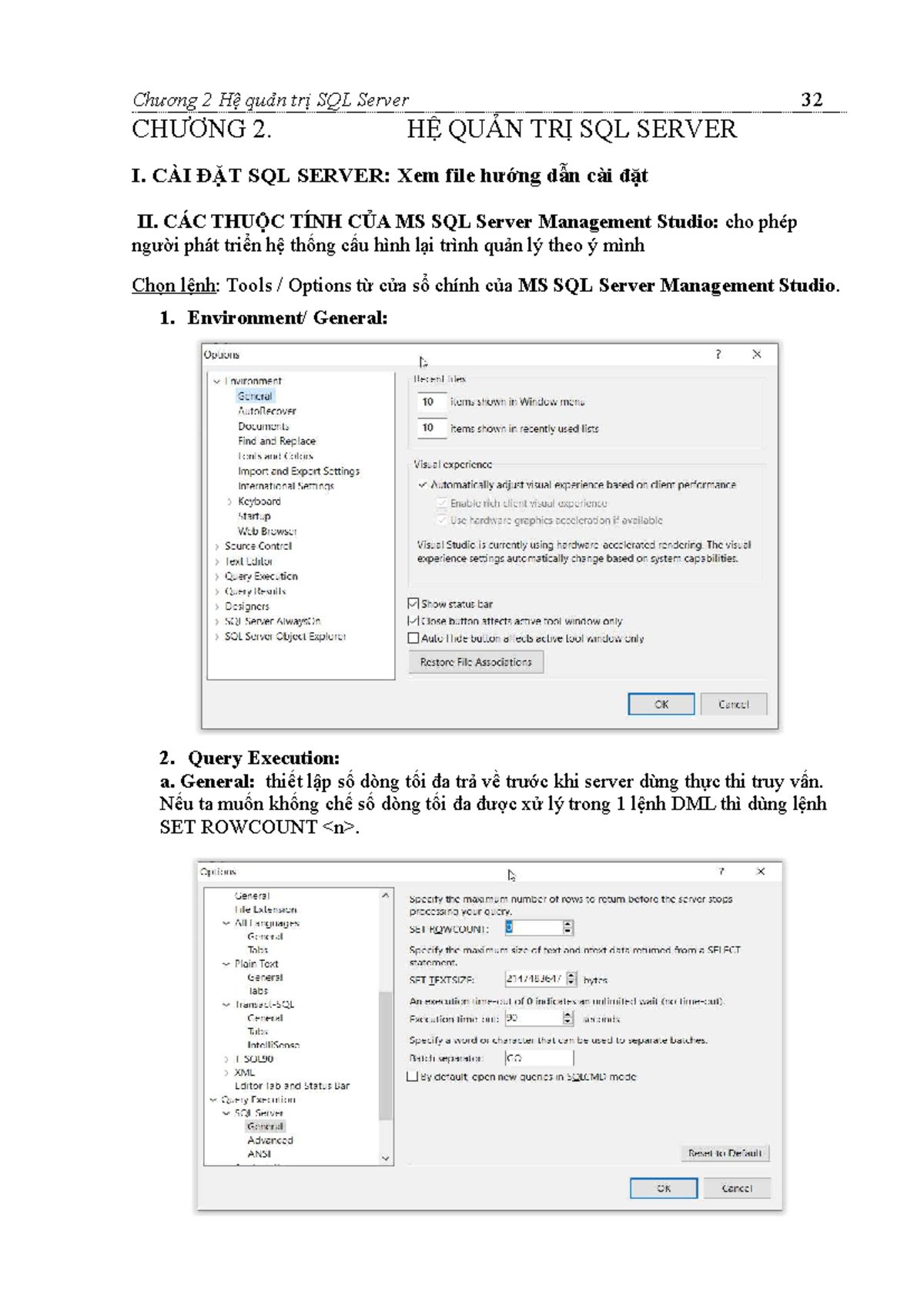 Chương 2: Hệ Quản Trị SQL Server - SQL2 SRVR2014 - Studocu
