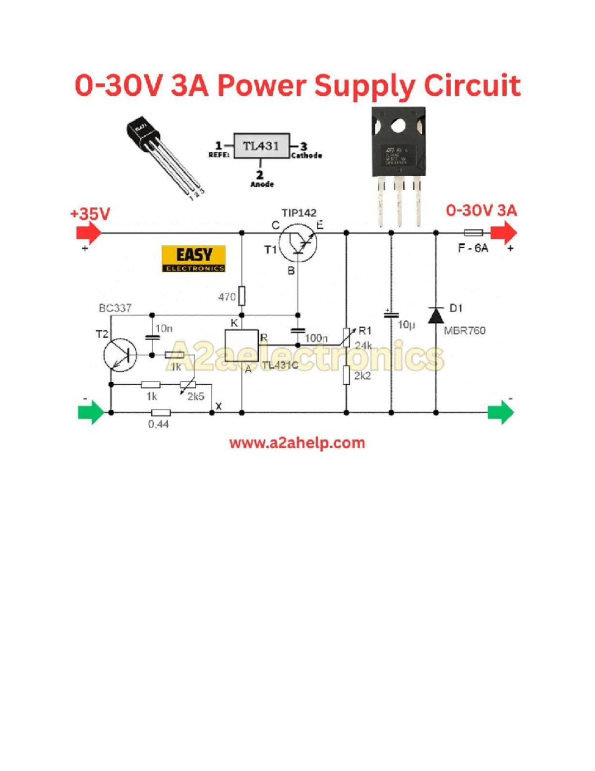 3A Power Supply & Circuit Projects: TL431, PWM, Induction Heater, Tesla ...