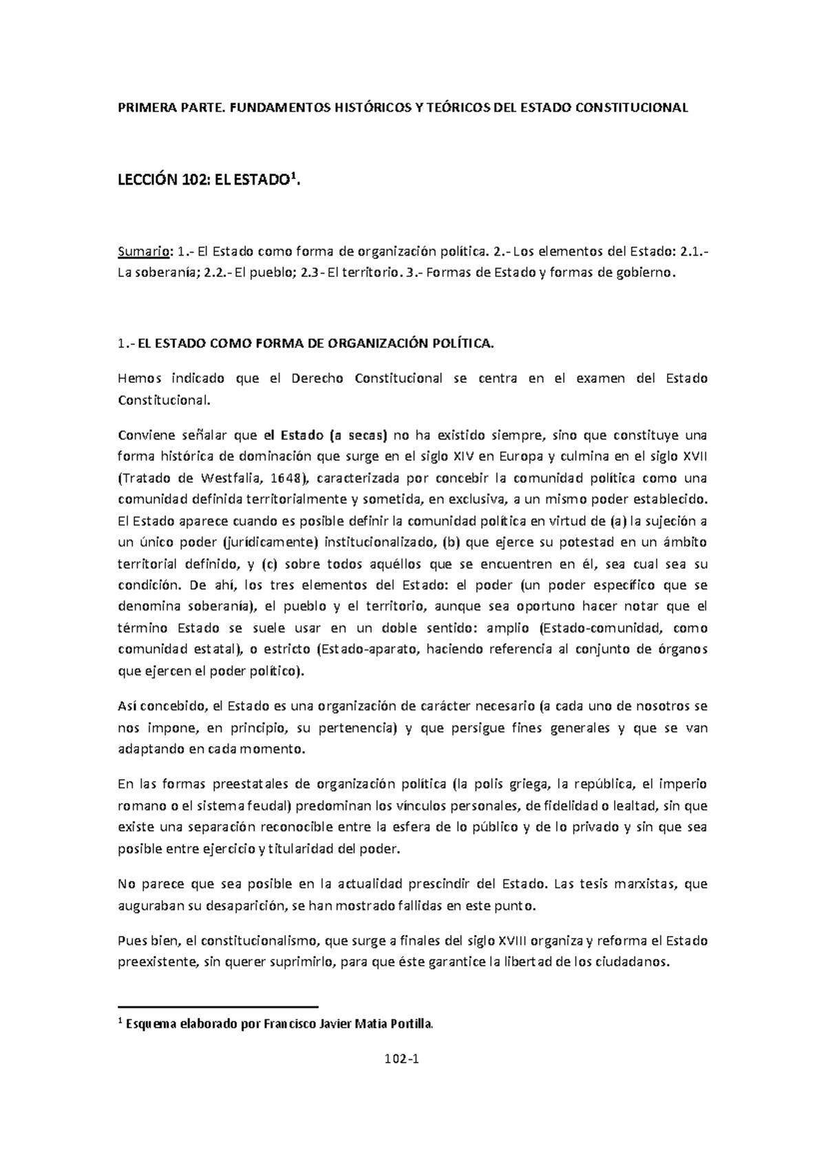 105A Lección Sobre el Estado Constitucional y sus Fundamentos ...