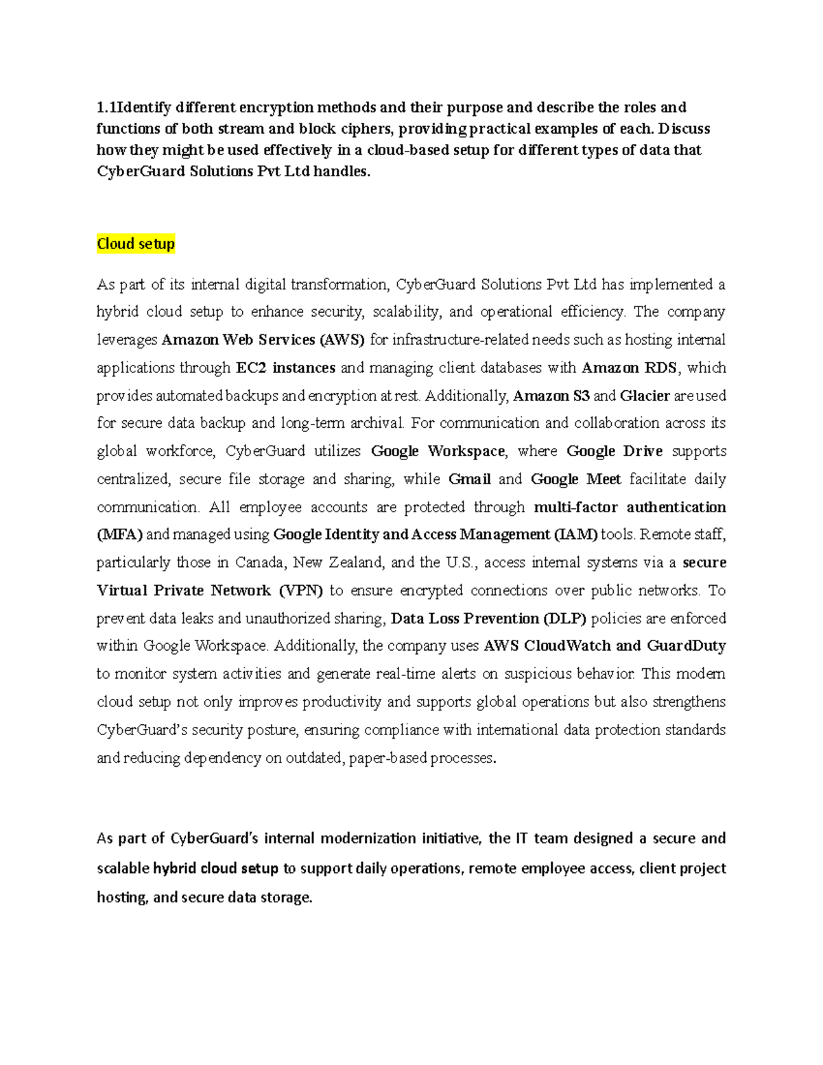 Activity 1 - Cryptography: Exploring Encryption Methods and Their ...