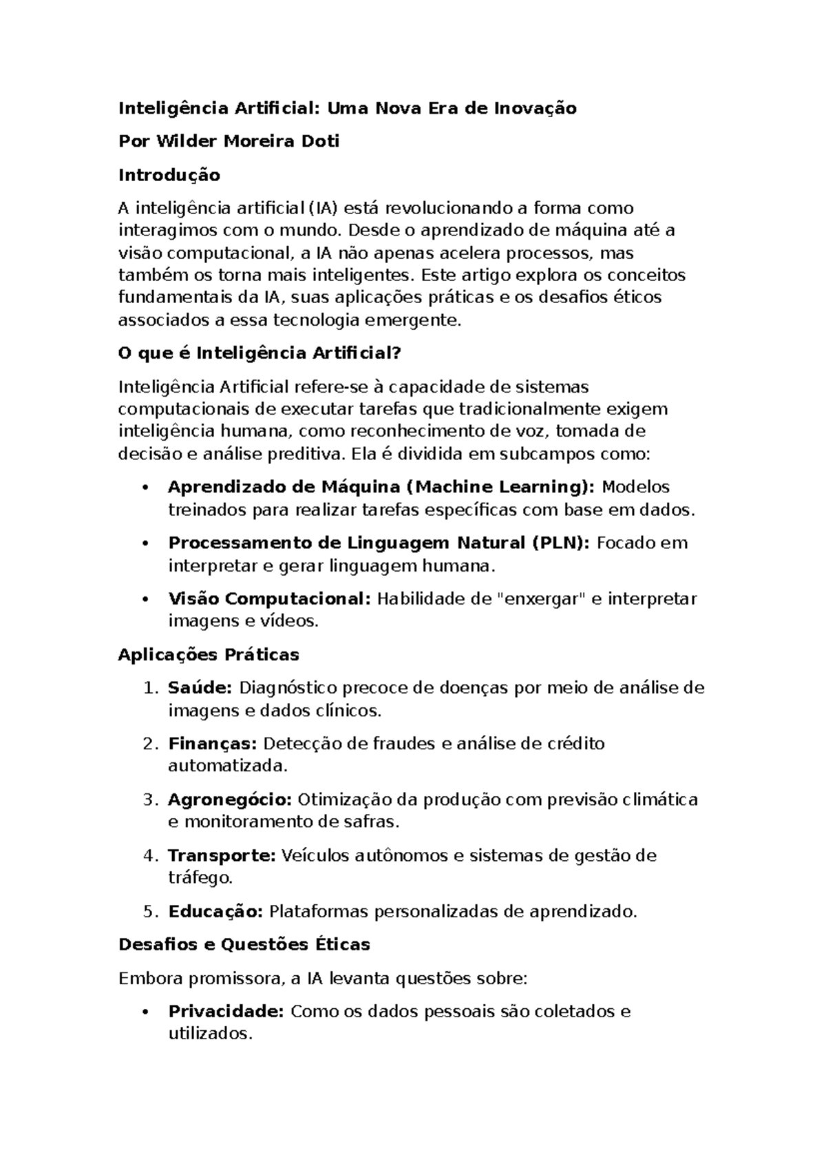 Inteligência Artificial - Desde o aprendizado de máquina até a visão ...