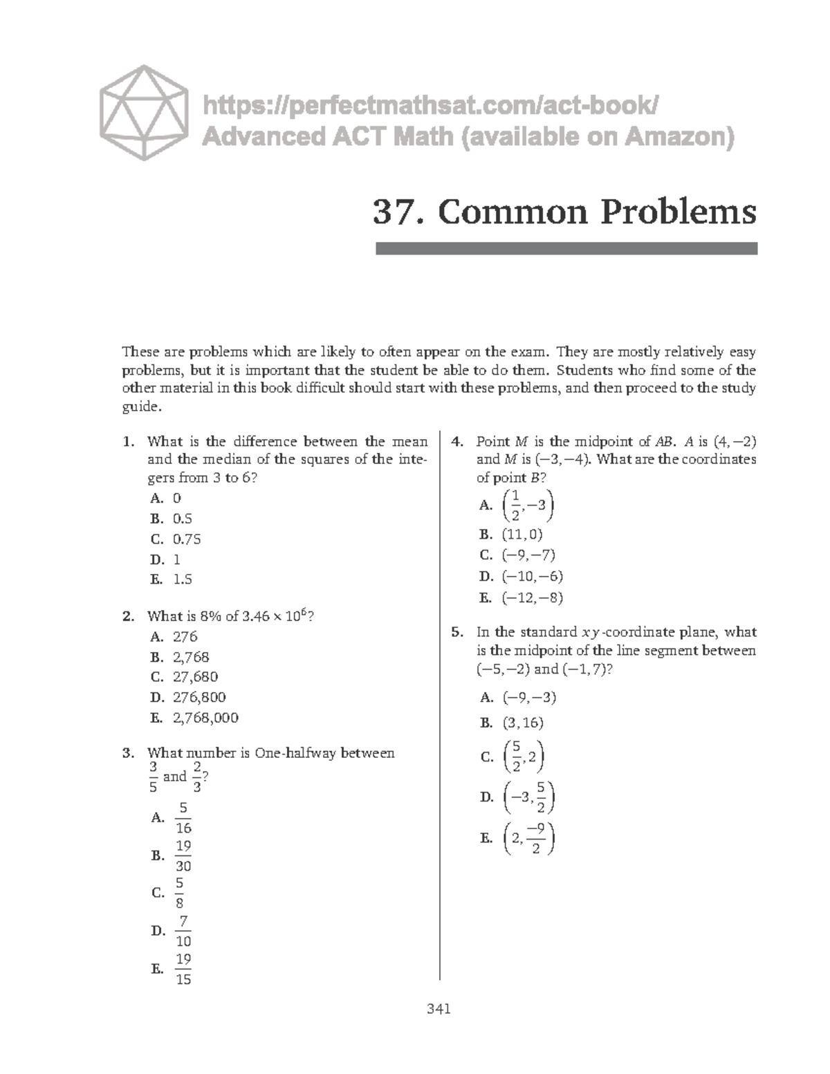 Common Easy Math SAT Problems (Exam Prep) - Studocu