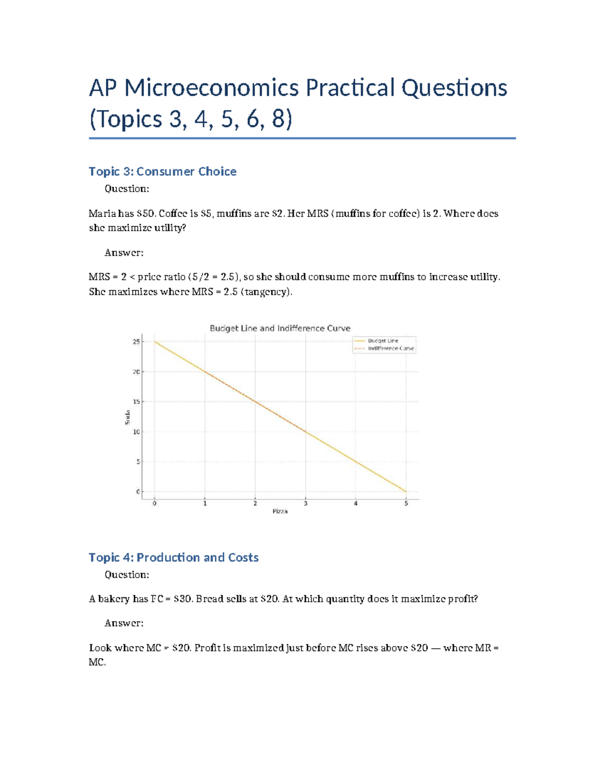 AP Micro Practical Workbook Part1 - AP Microeconomics Practical ...