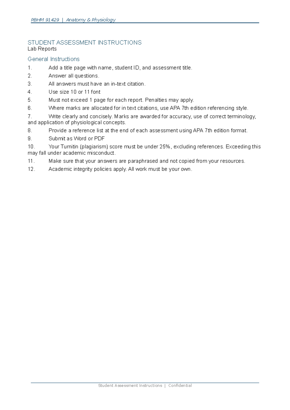 PBHM 91429 Anatomy Physiology Lab Report: Glucose Homeostasis in Type 1 ...
