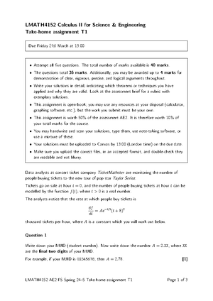 Calc-2-Practice-Exam-1 2 - Calculus 2 Practice Exam 1 For questions 1 ...