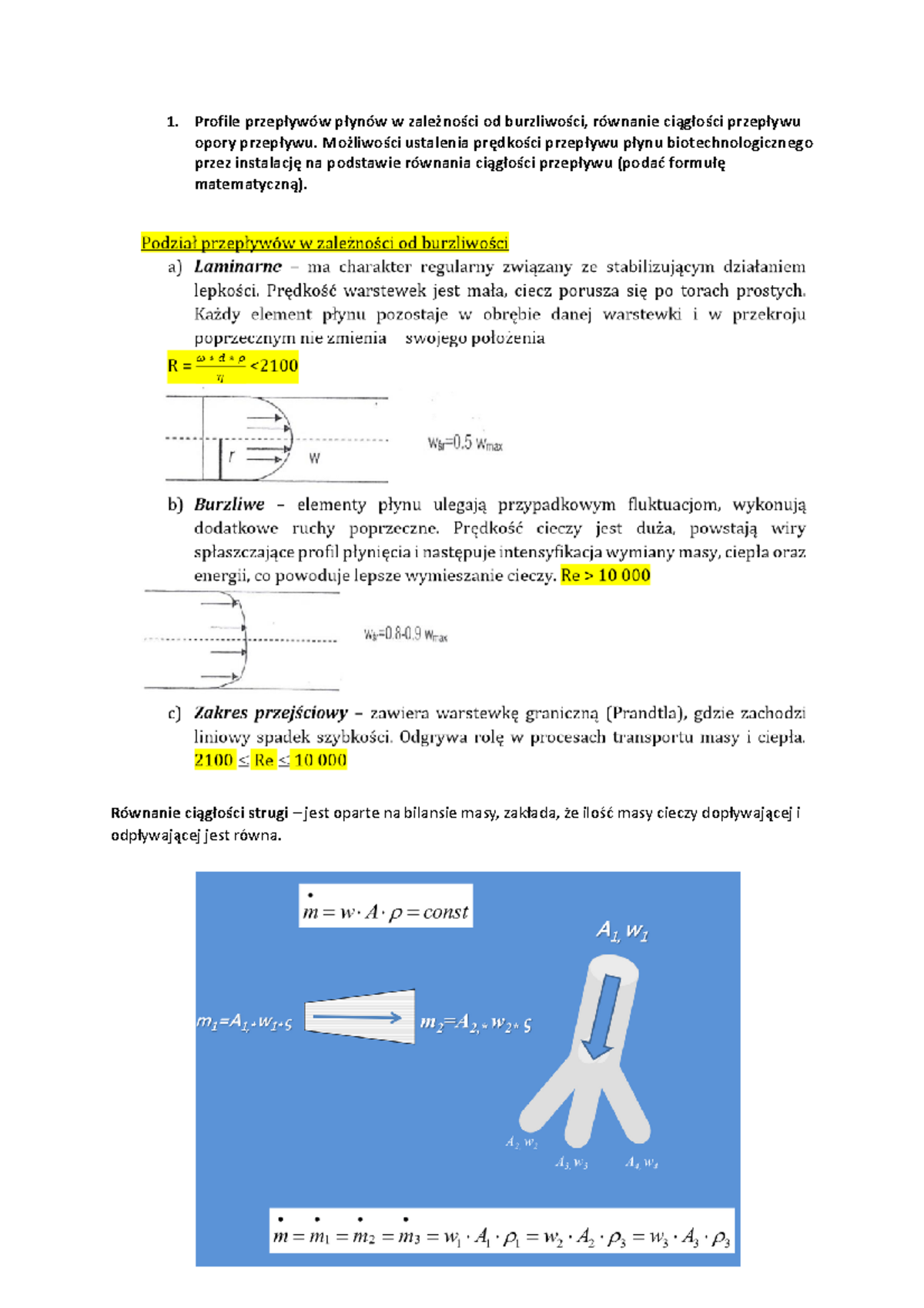 Inżynieria  egzamin - Opracowanie zagadnień z termodynamiki i przepływu płynów - Document Preview