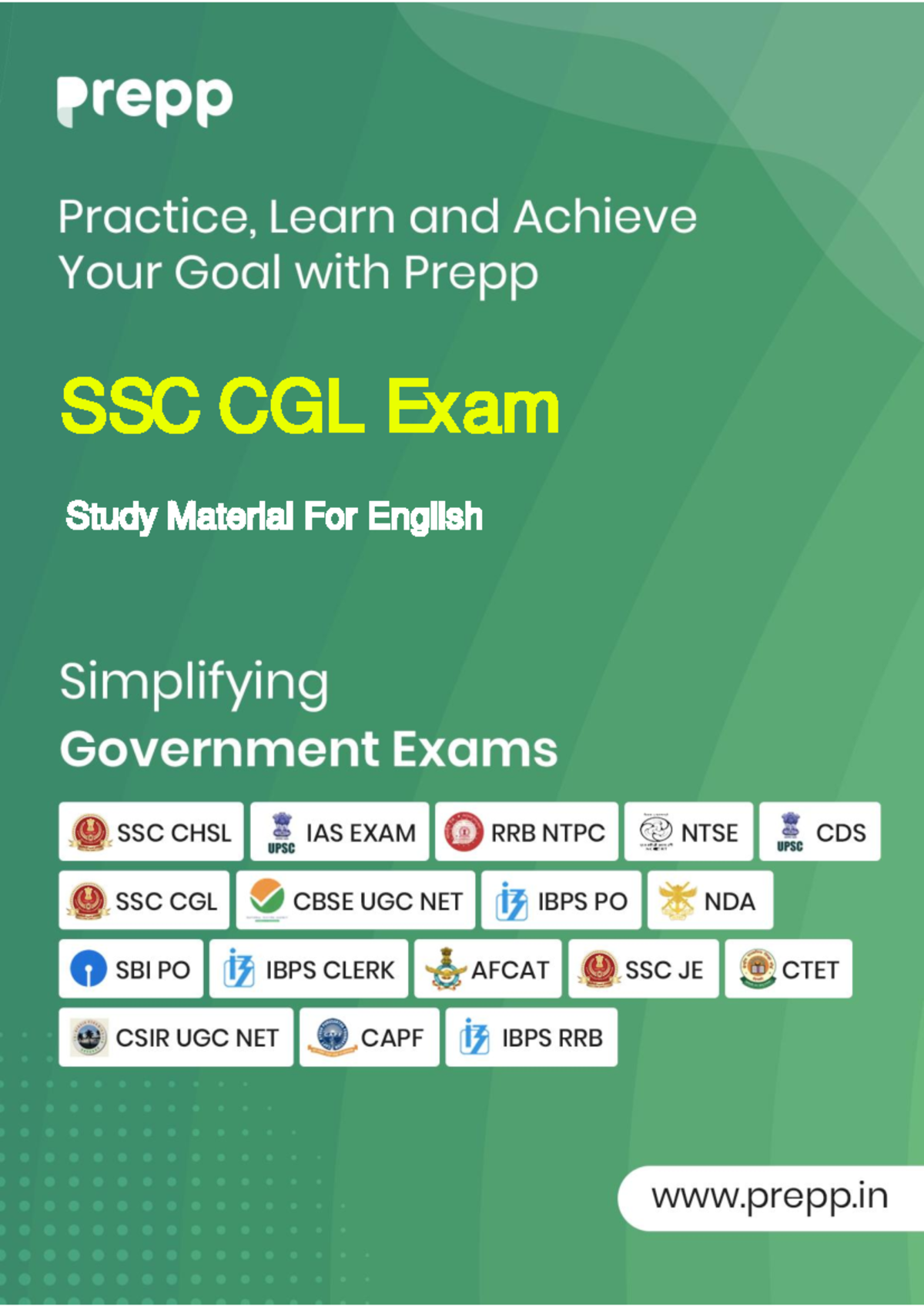 SSC CGL Exam Study Material: English Adjectives & Degrees of Comparison ...