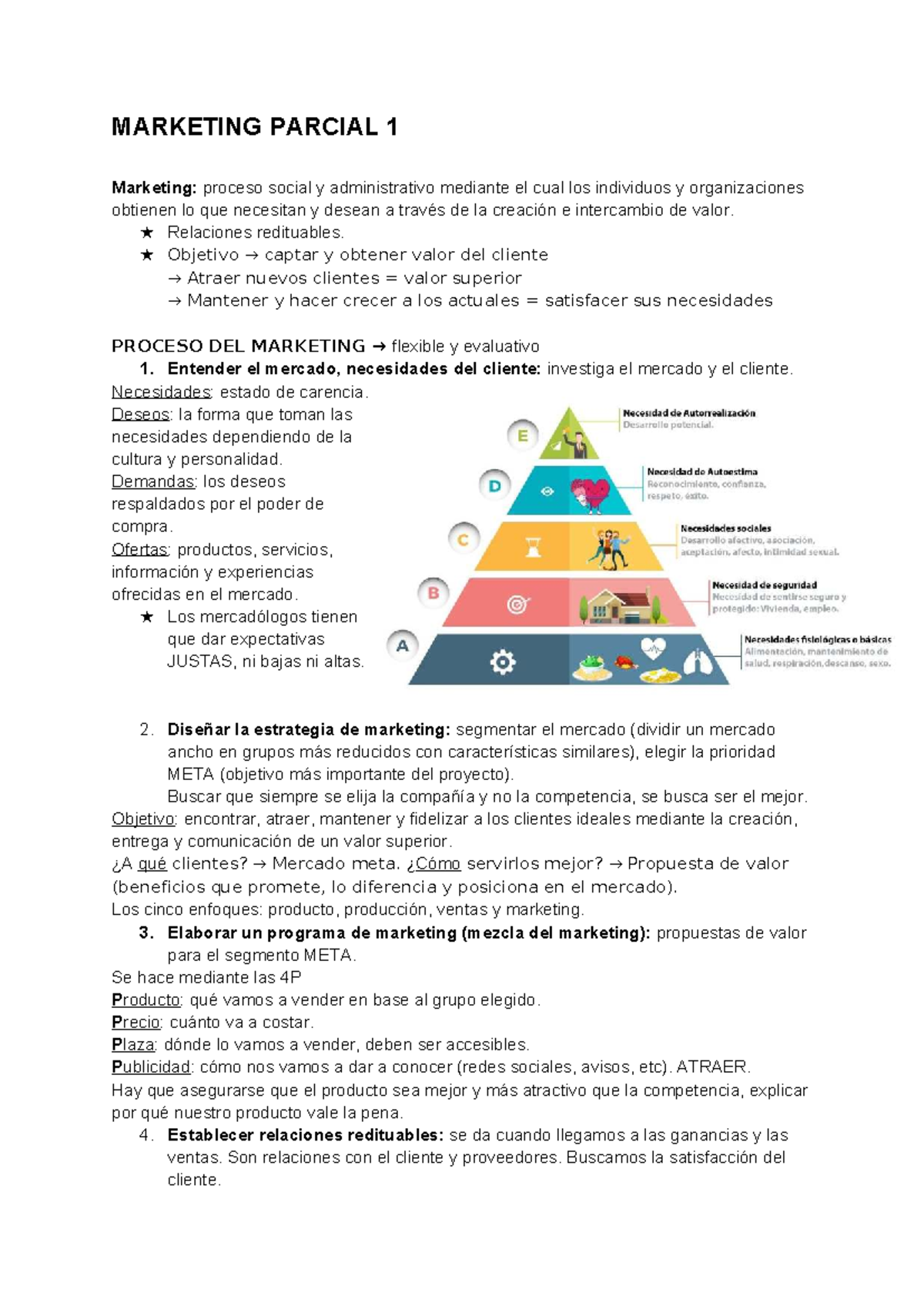 Marketing Primer Parcial UADE: Estrategias y Procesos Clave - Studocu