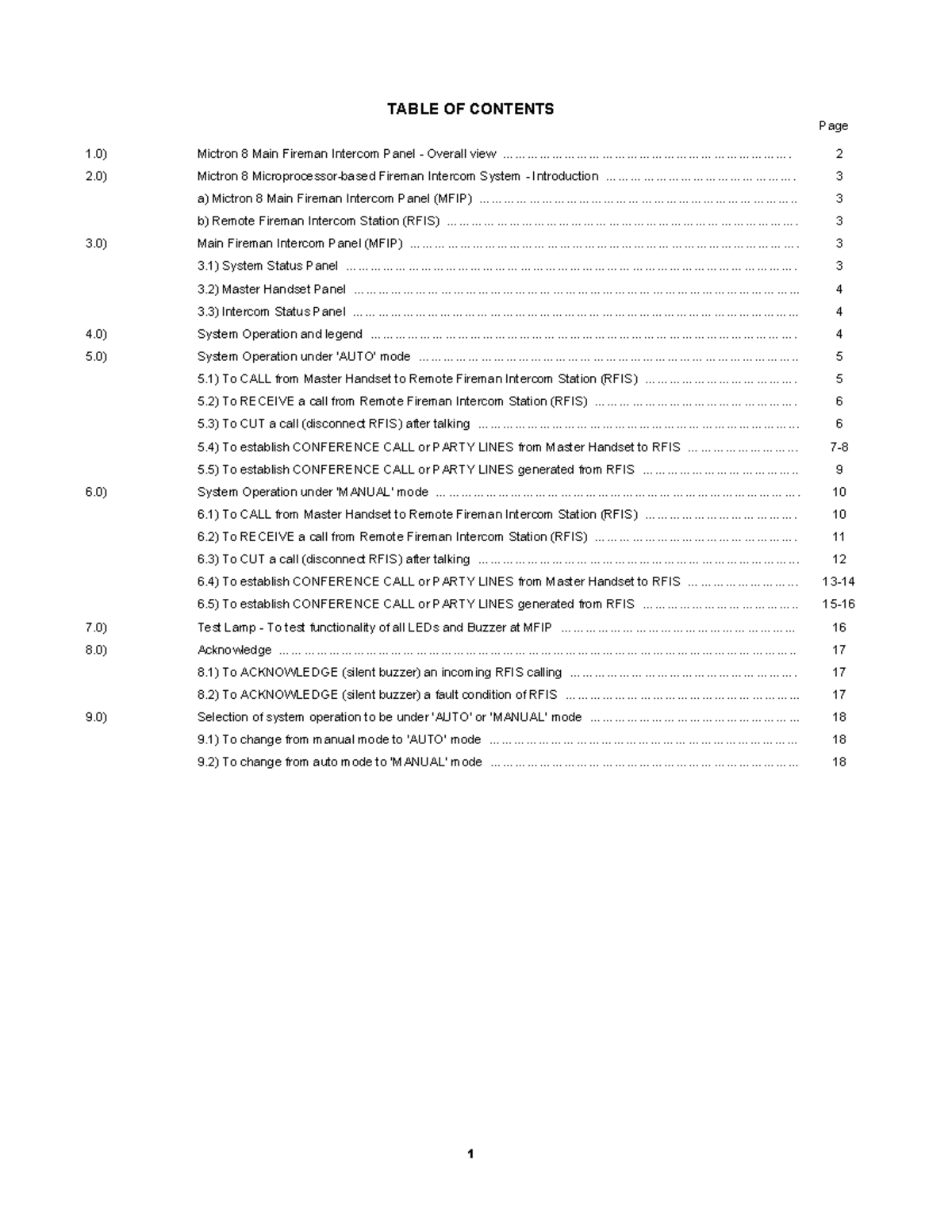 M8 - Operation Manual for Mictron 8 Fireman Intercom System - Studocu