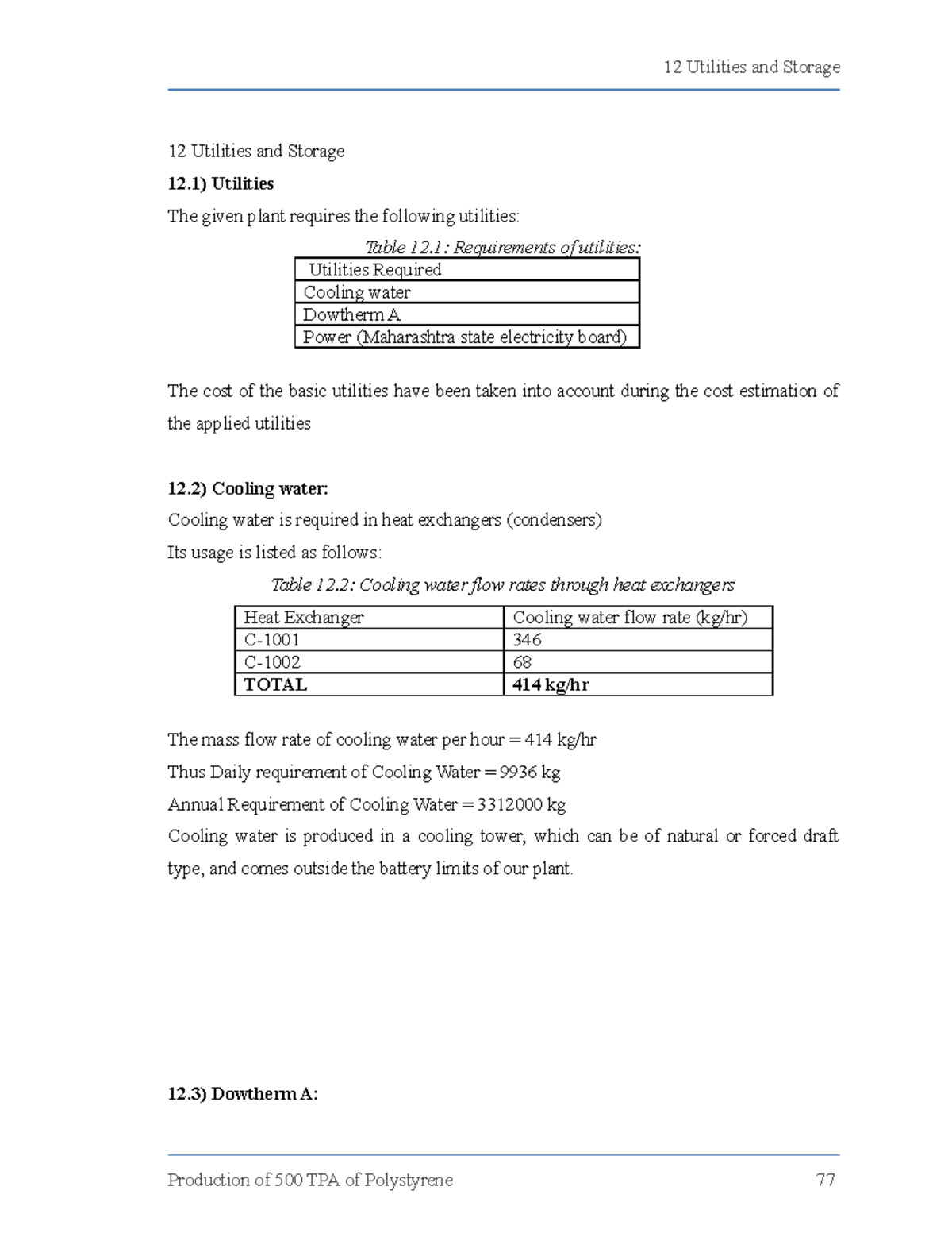 12 Utilities & storage - Important document required in the project ...