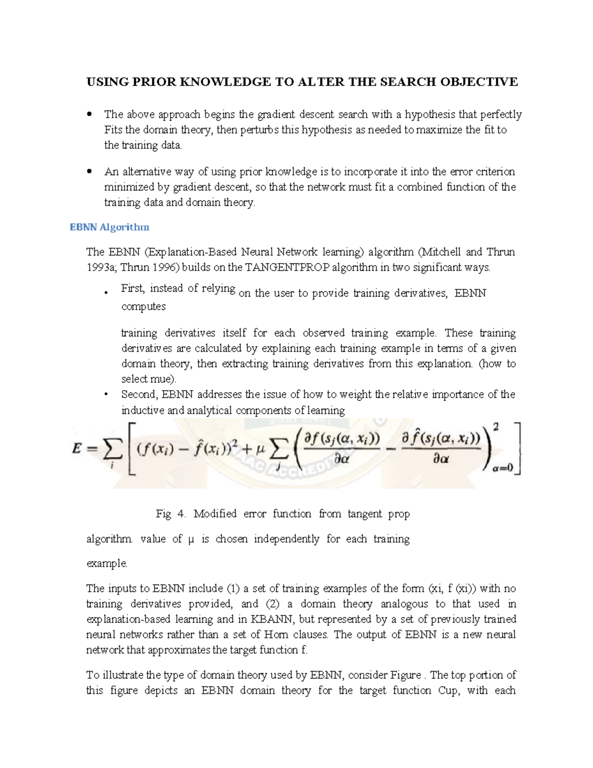 Unit 5: Analytical Learning Techniques in Neural Networks - Studocu