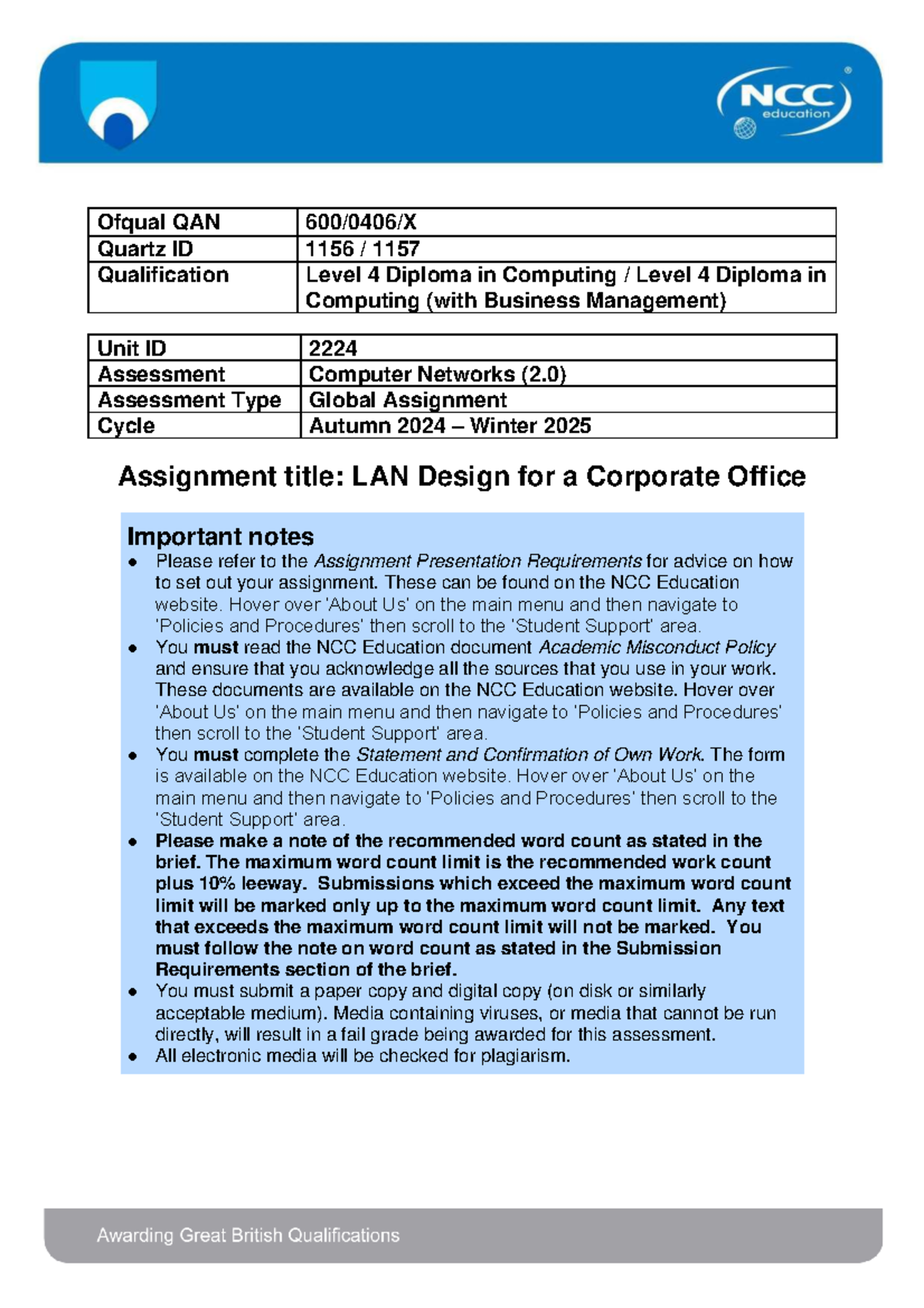 Computer Networks (2.0) Assignment QP: LAN Design for TechSavvy Inc ...