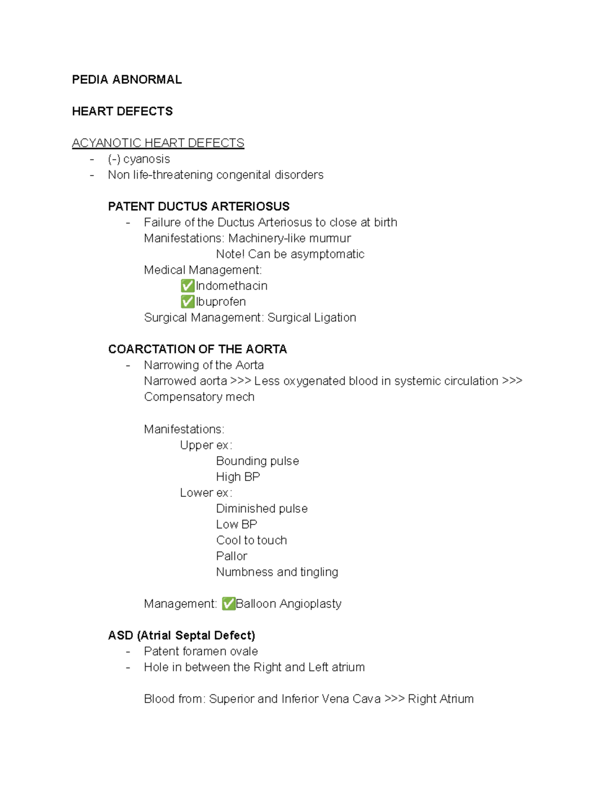 Copy of Enhancement Pedia Handout (MS. Destajo) - PEDIA ABNORMAL HEART ...