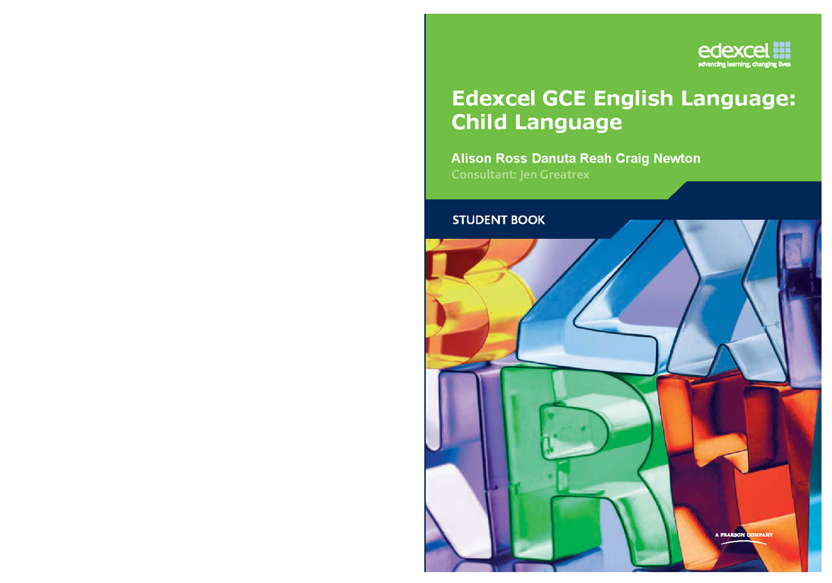 Edexcel GCE Eng Lang: Understanding Child Language Development - Studocu