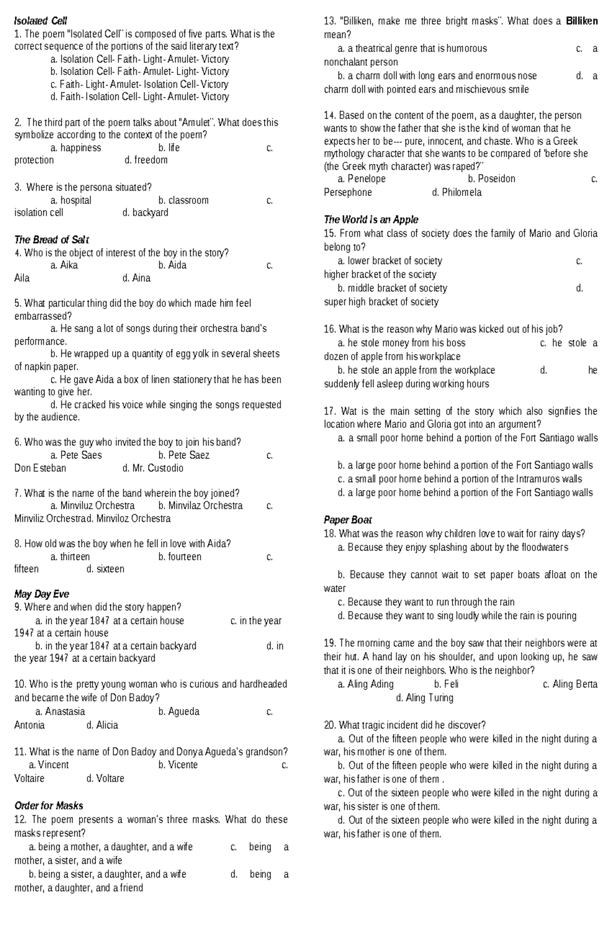 Manuscript Speech Rubrics: Evaluation Criteria and Scoring Guide - Studocu