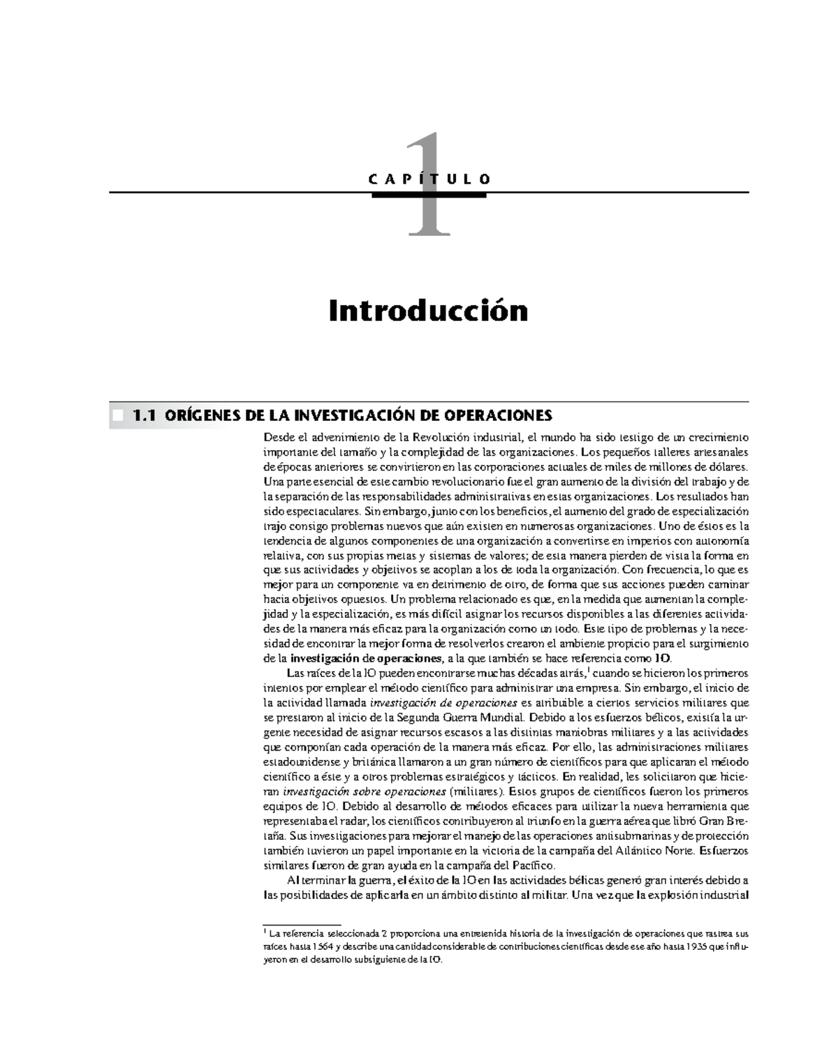 Introducción a la Investigación de Operaciones: Orígenes y Aplicaciones ...