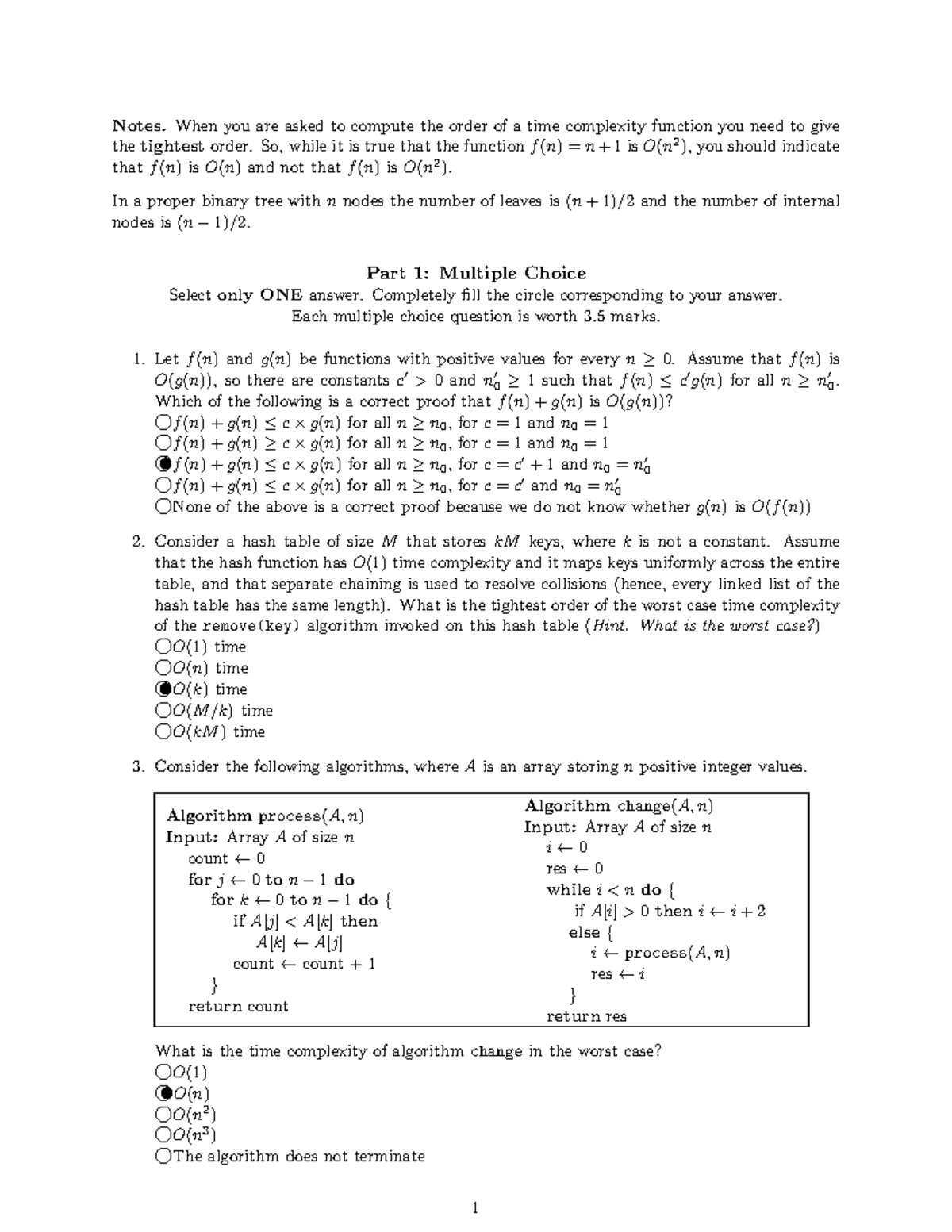 Sol Questions 2024 - practice materials for midterm - Notes. When you ...