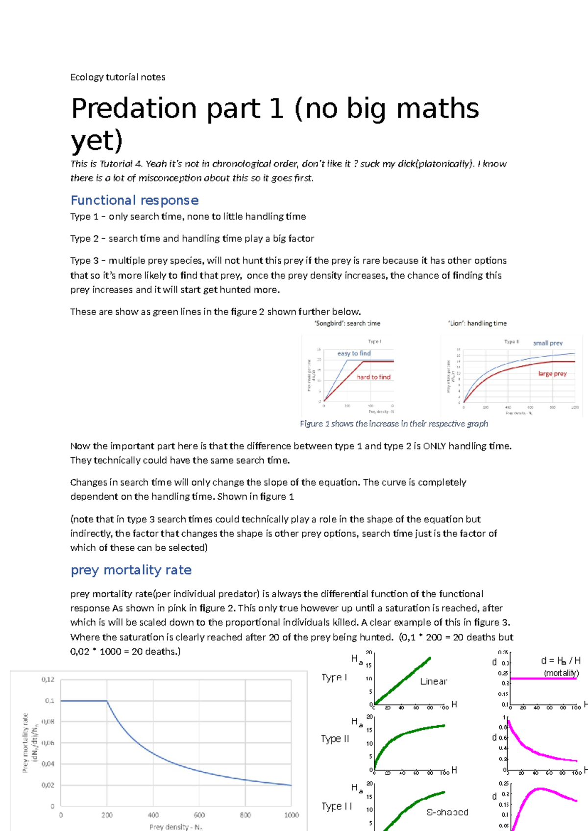 Ecology Tutorial Notes - Predation, Competition, and Population ...