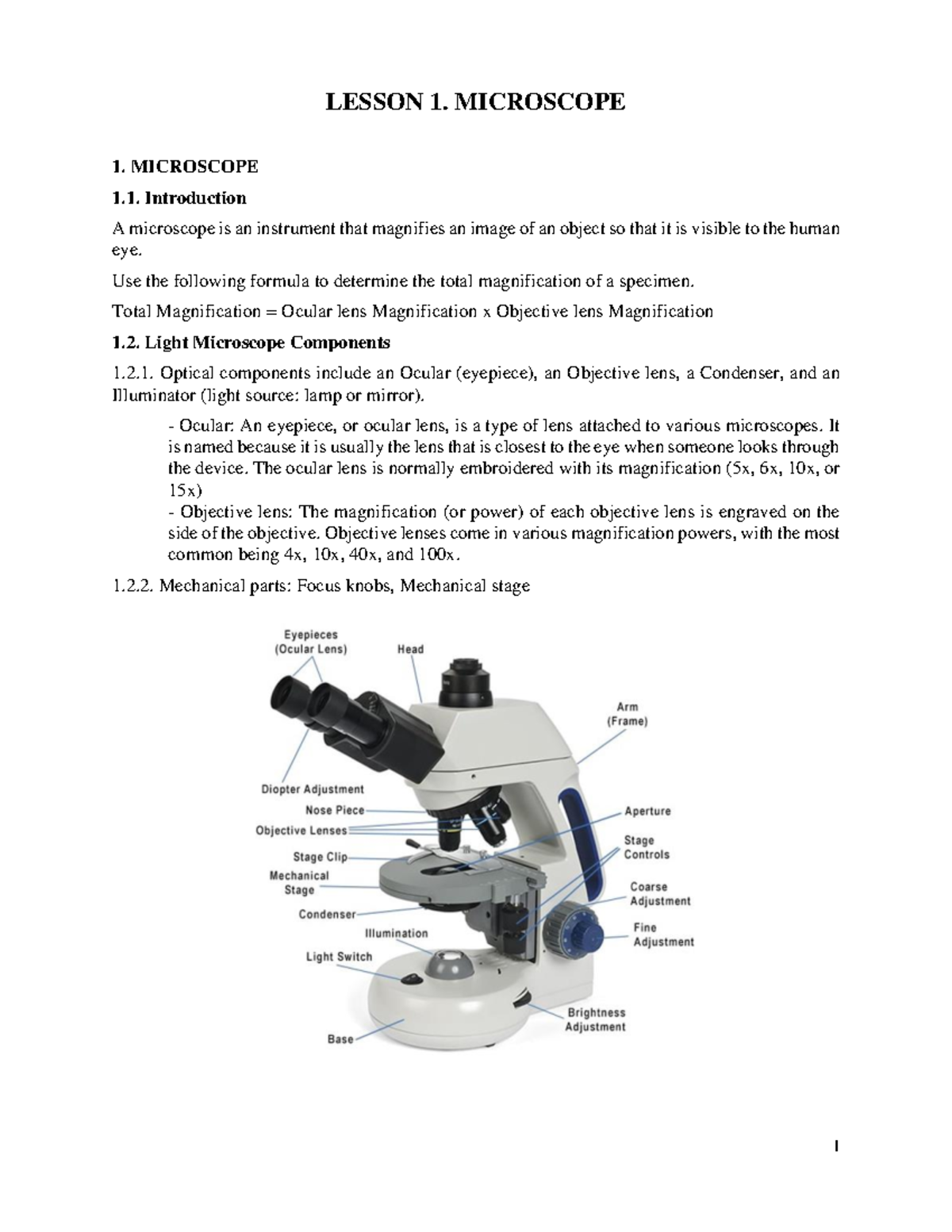 Biology 101: Lesson 1 - Introduction to Microscopes and Cell Membranes ...