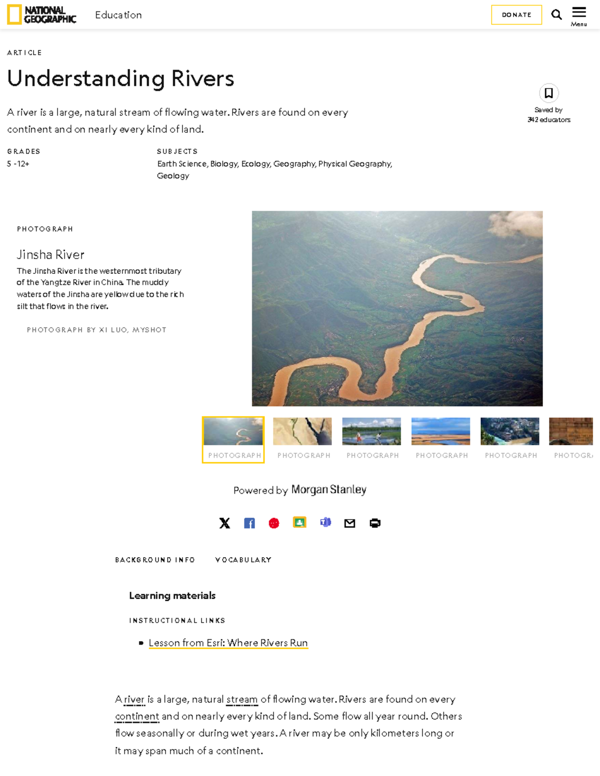 Understanding Rivers: Concepts, Impacts, and Management (Grades 5-12 ...