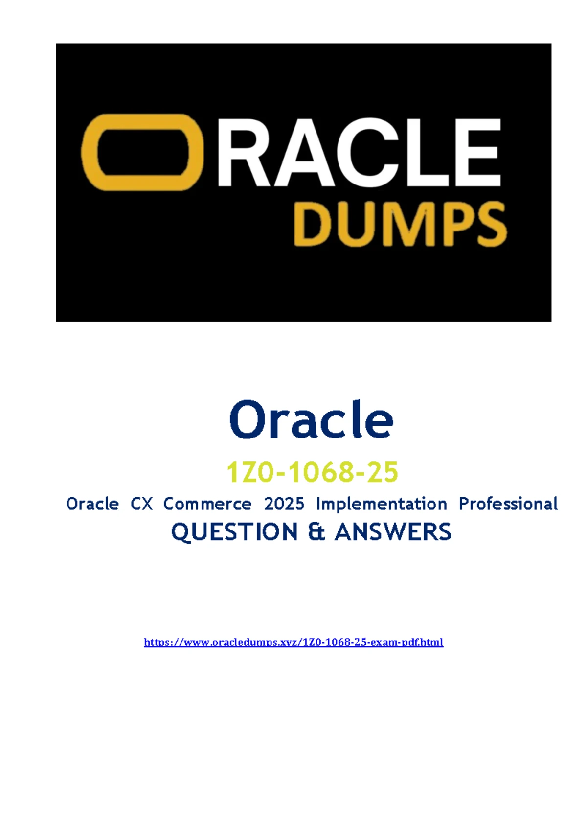Updated 1Z0-1057-25 Exam Dumps: Oracle Project Management