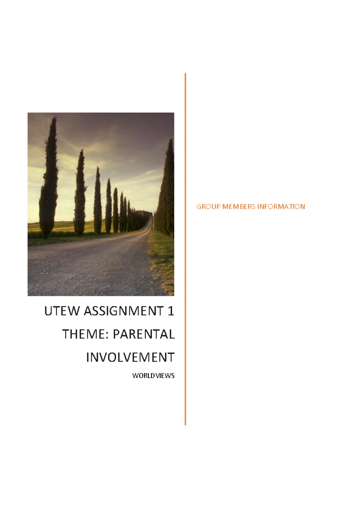 2025 UTEW 311 Assignment 1: Group Project Guidelines and Requirements ...
