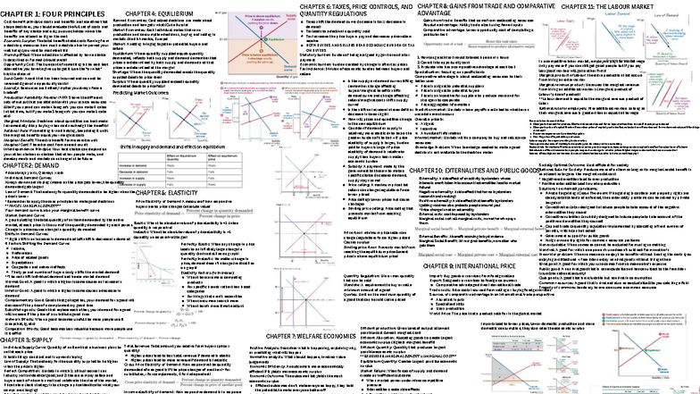 EC120 Final Exam Cheat Sheet: Key Concepts in Economics - Studocu