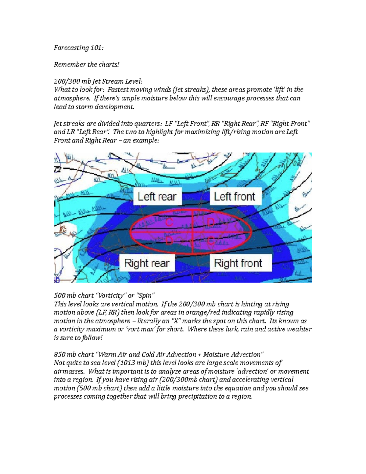 Forecasting 101: Analyzing Jet Streams and Atmospheric Dynamics - Studocu