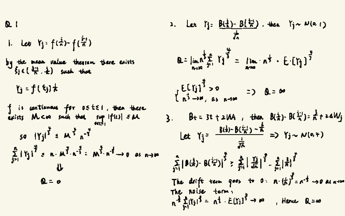HW2 - Advanced Topics in Stochastic Processes and Continuity - Studocu