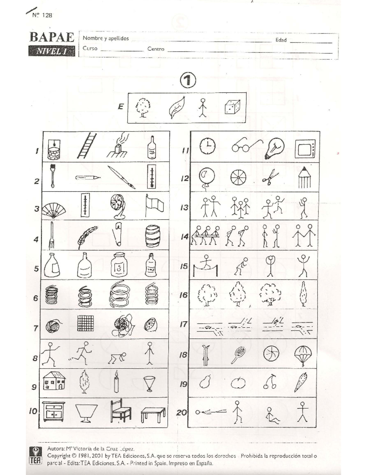 Cuadernillo BAPAE Niveles 1 y 2: Ejercicios y Actividades - Document Preview